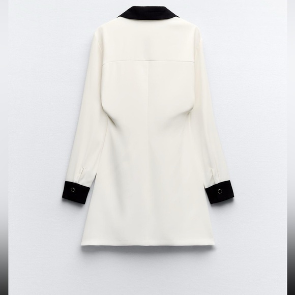 Contrast Trim Mini Dress - Picture 4 of 6